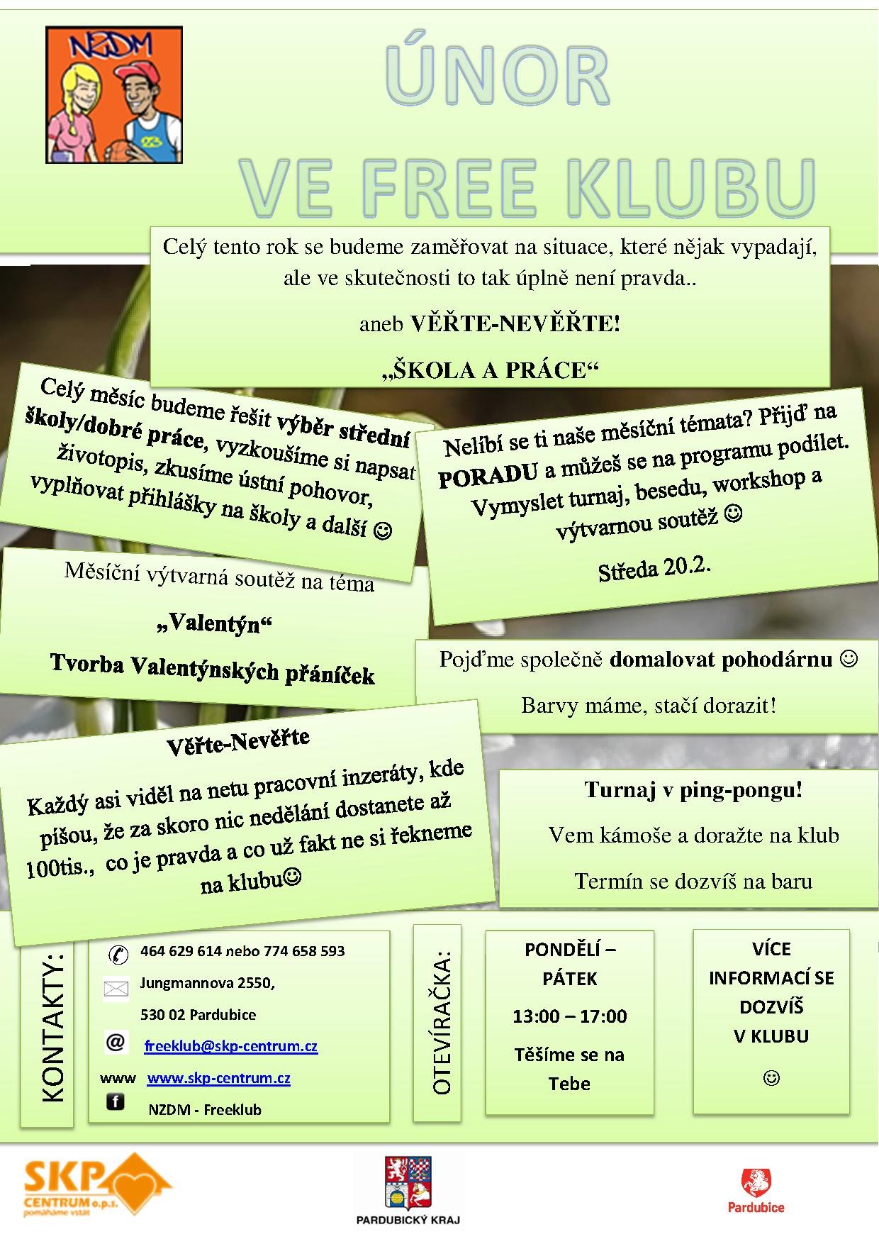 program únor