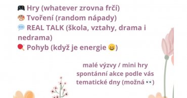 Květen v NZDM EMKO: Květnový vibe - "Nemusíš mít plán. Přijď a jen buď."