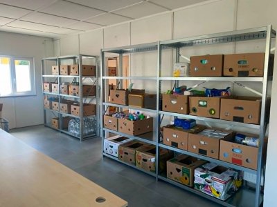 Nové regály pro sklad potravinové pomoci v Moravské Třebové